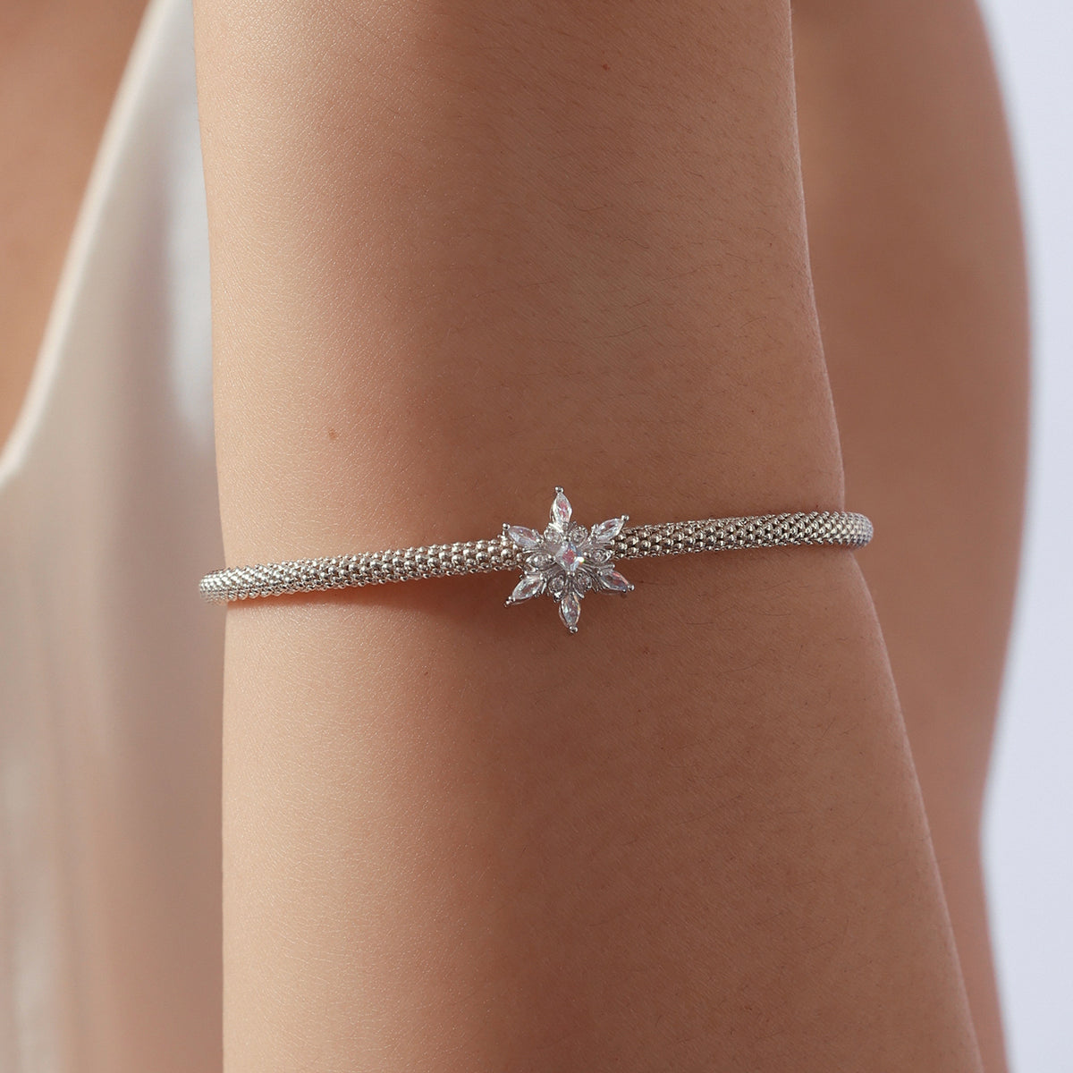 Ice Blue Snowflake Charm