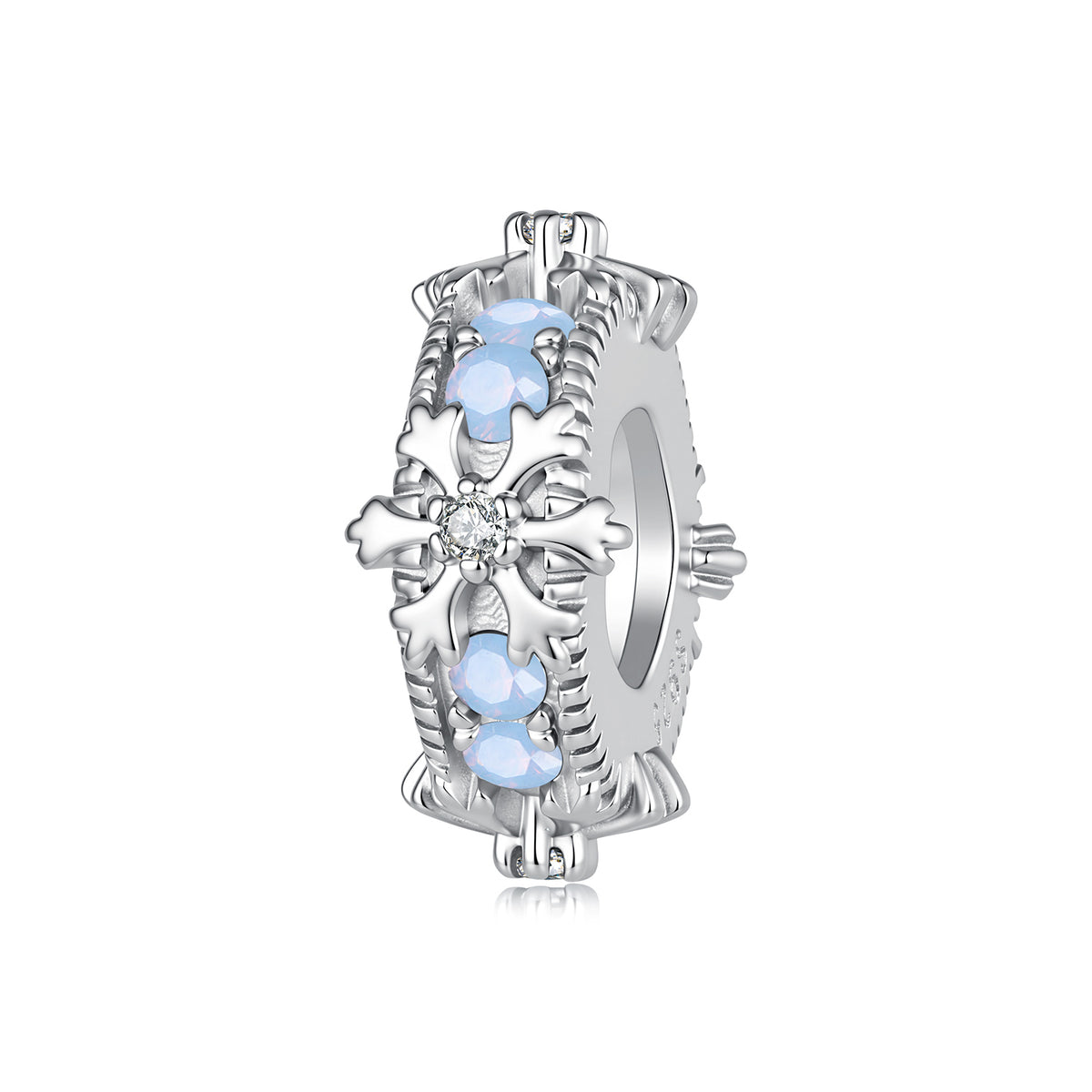 Snowflake Silicone Stopper Bead