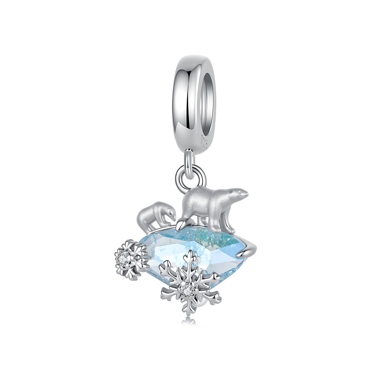Polar Bear Ice Blue Pendant