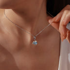 Polar Bear Ice Blue Pendant