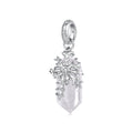 Snowflake & Clear Quartz Pendant