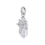 Snowflake & Clear Quartz Pendant