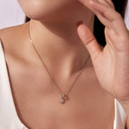 Pink Pavé Heart Charm