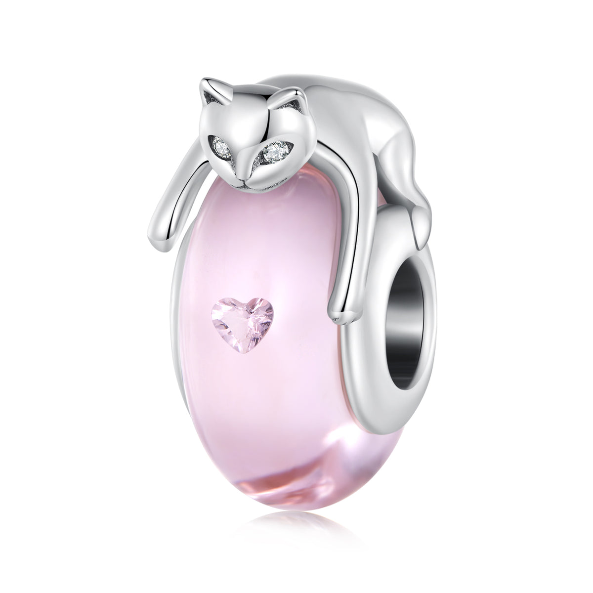 Cat Murano Glass Charm