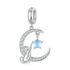 Cat on the Moon Charm