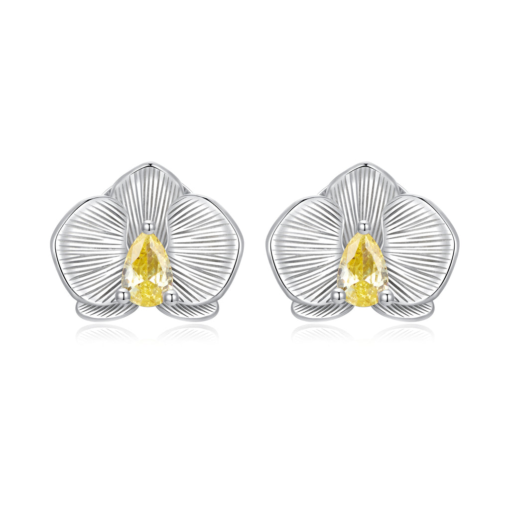 Classic Orchid Studs