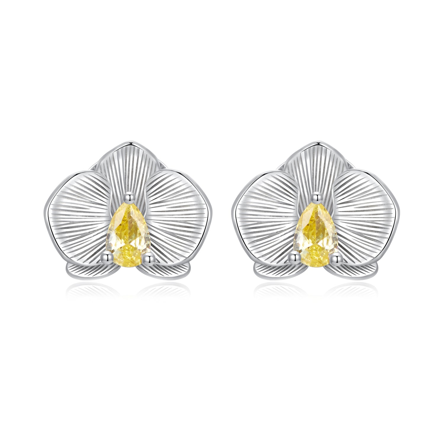 Classic Orchid Studs