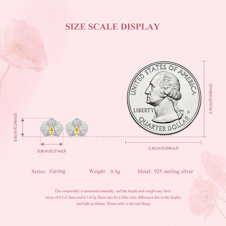 Classic Orchid Studs