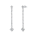 Sparkling Tassel Stud Earrings