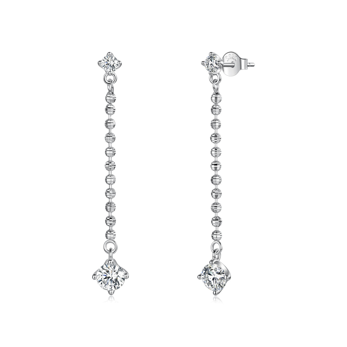 Sparkling Tassel Stud Earrings