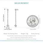 Sparkling Tassel Stud Earrings