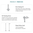 Sparkling Tassel Stud Earrings