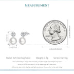 Natural Pearl Four-Leaf Clover Stud Earrings