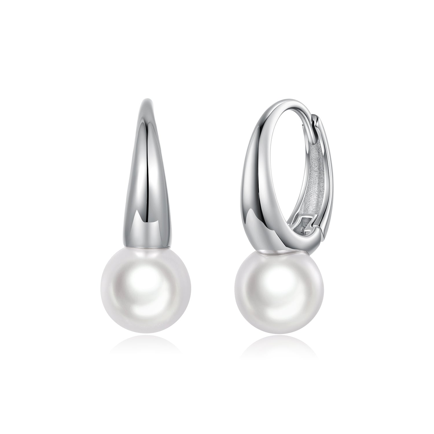 Pearl Hoop Earrings