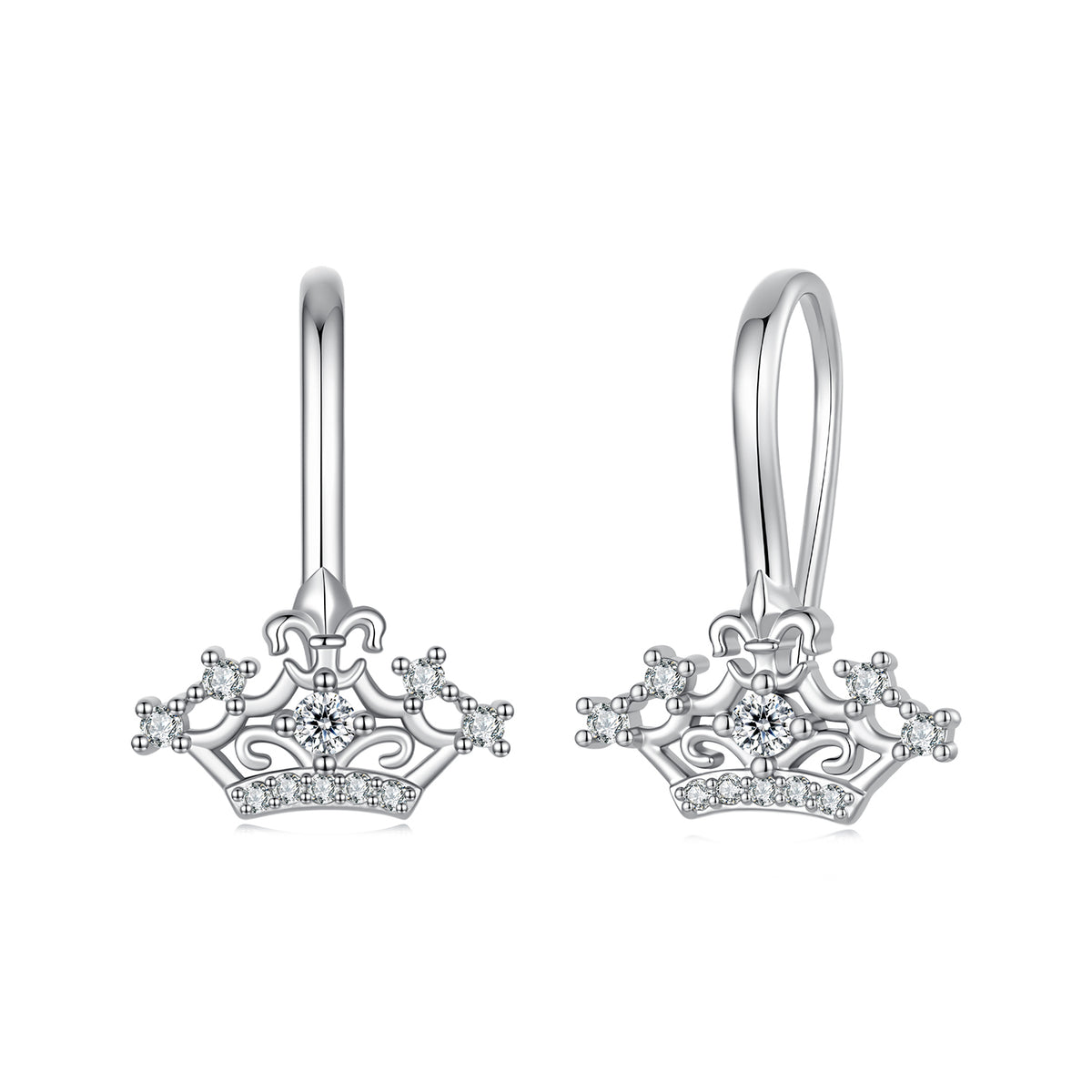 Crown Hoop Earrings