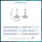 Crown Hoop Earrings