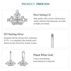 Crown Hoop Earrings