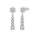 Snowflake Drop Earrings