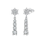 Snowflake Drop Earrings