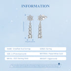 Snowflake Drop Earrings