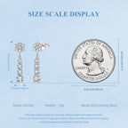 Snowflake Drop Earrings