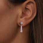 Snowflake Drop Earrings