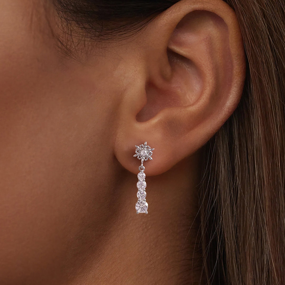 Snowflake Drop Earrings