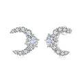 Moon & Snowflake Earrings