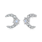 Moon & Snowflake Earrings