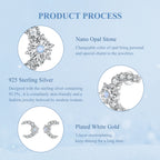 Moon & Snowflake Earrings