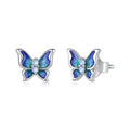Iridescent Butterfly Studs