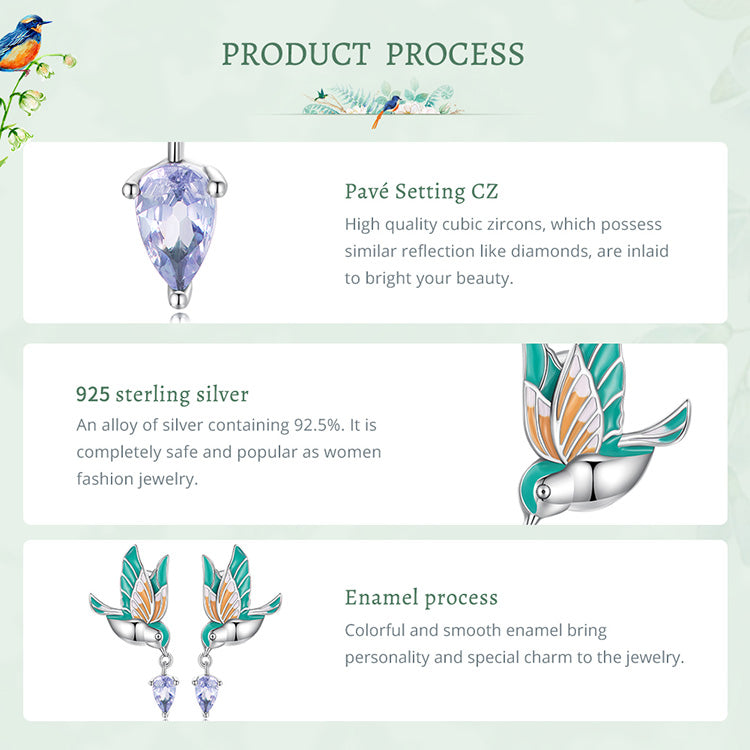 Nature Songbird Earrings|BAMOER
