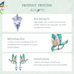 Nature Songbird Earrings|BAMOER