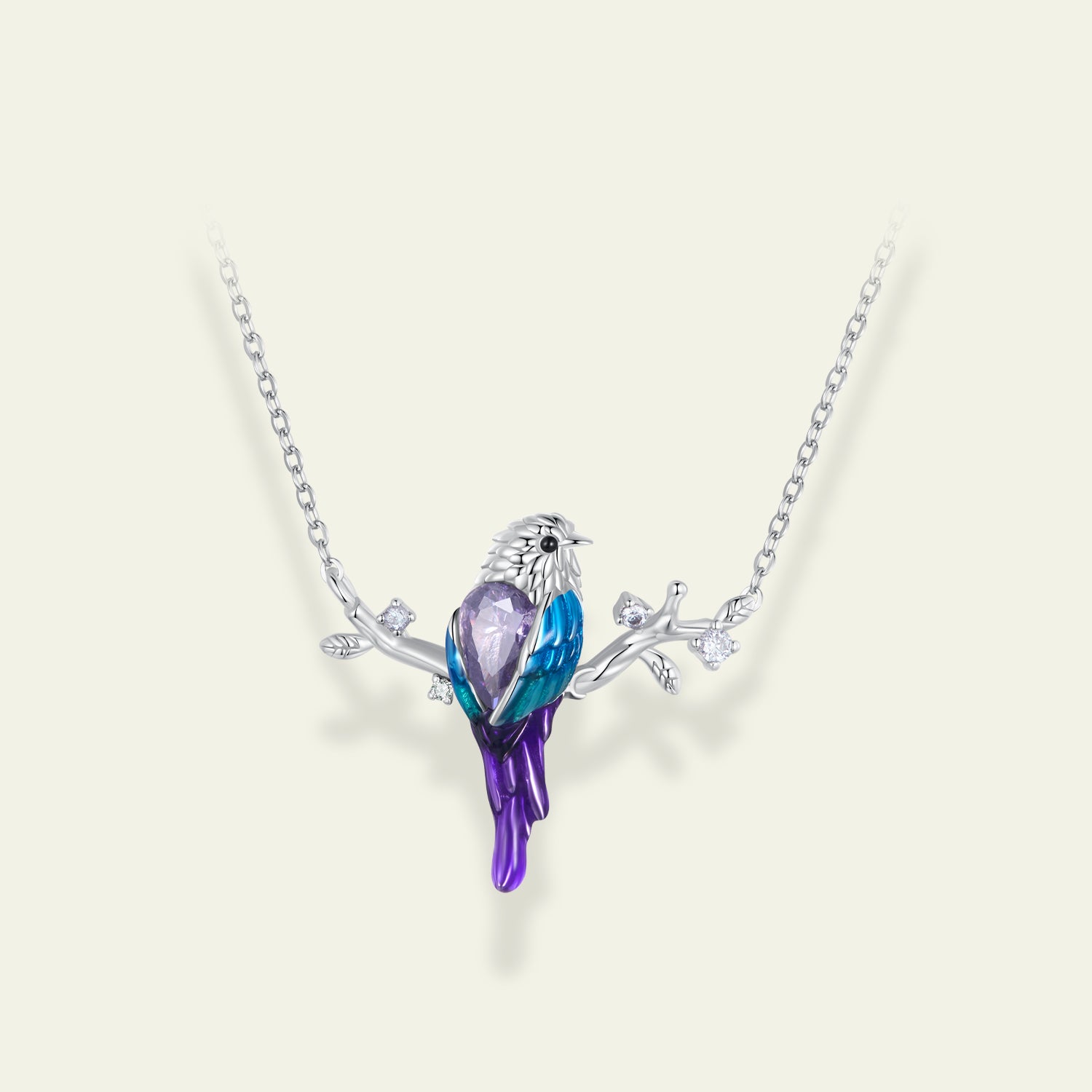 Bird on Branch Necklace