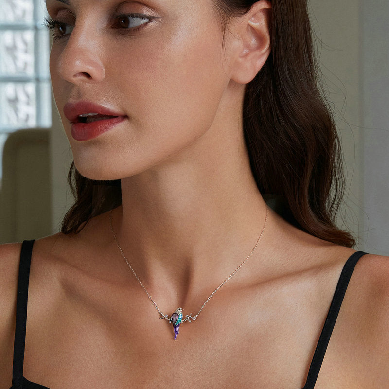 Bird on Branch Necklace