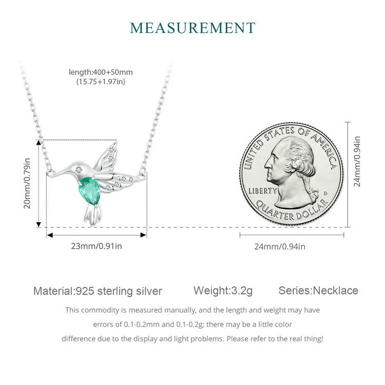 Sparkling Hummingbird Necklace