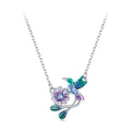 BAMOER Hummingbird Blossom Necklace