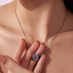 BAMOER Hummingbird Blossom Necklace