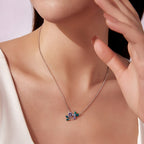 BAMOER Hummingbird Blossom Necklace