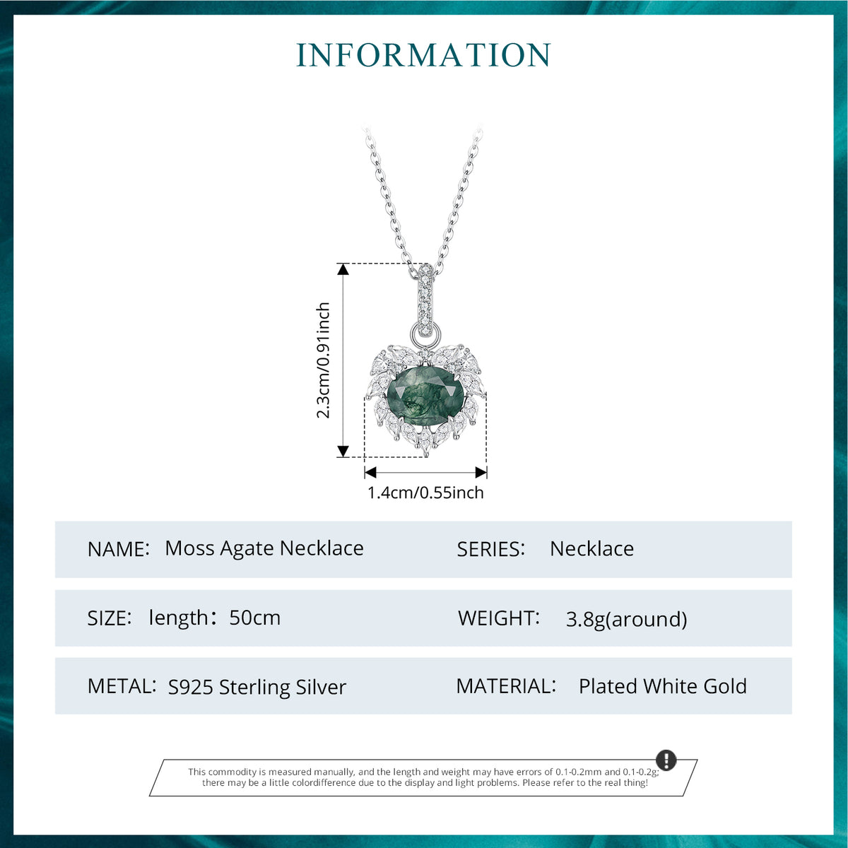 Moss Agate Necklace