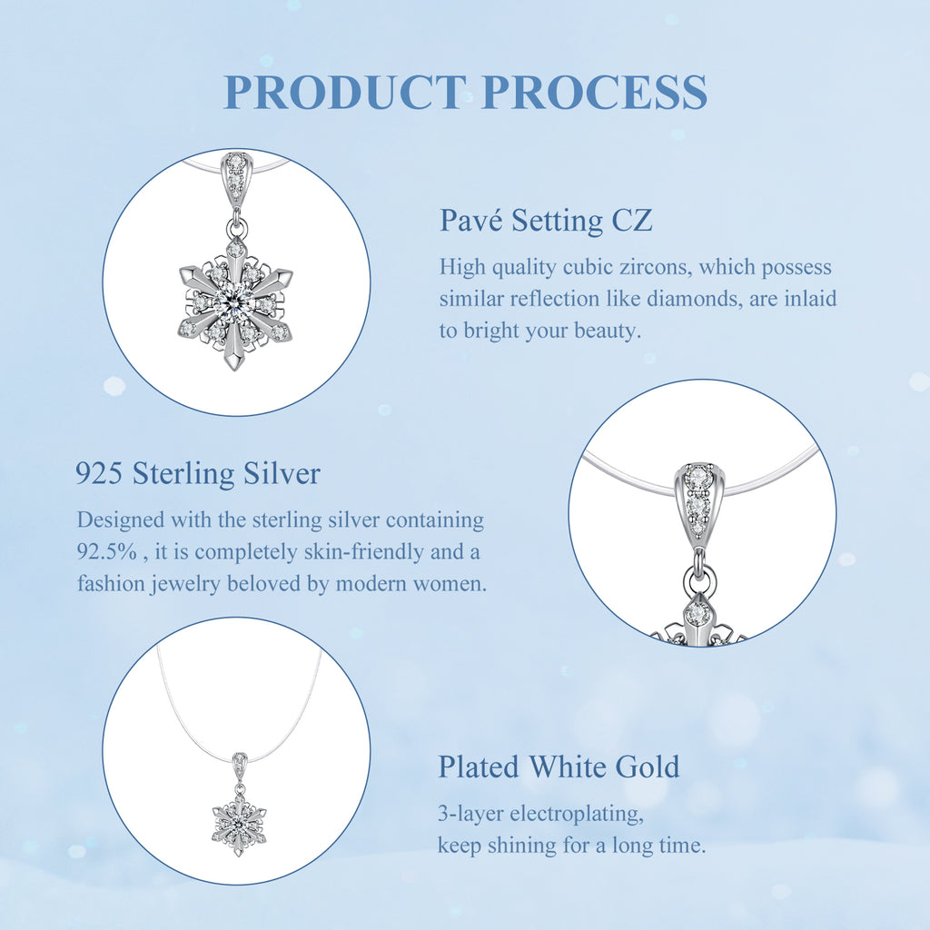 Snowflake Illusion Necklace