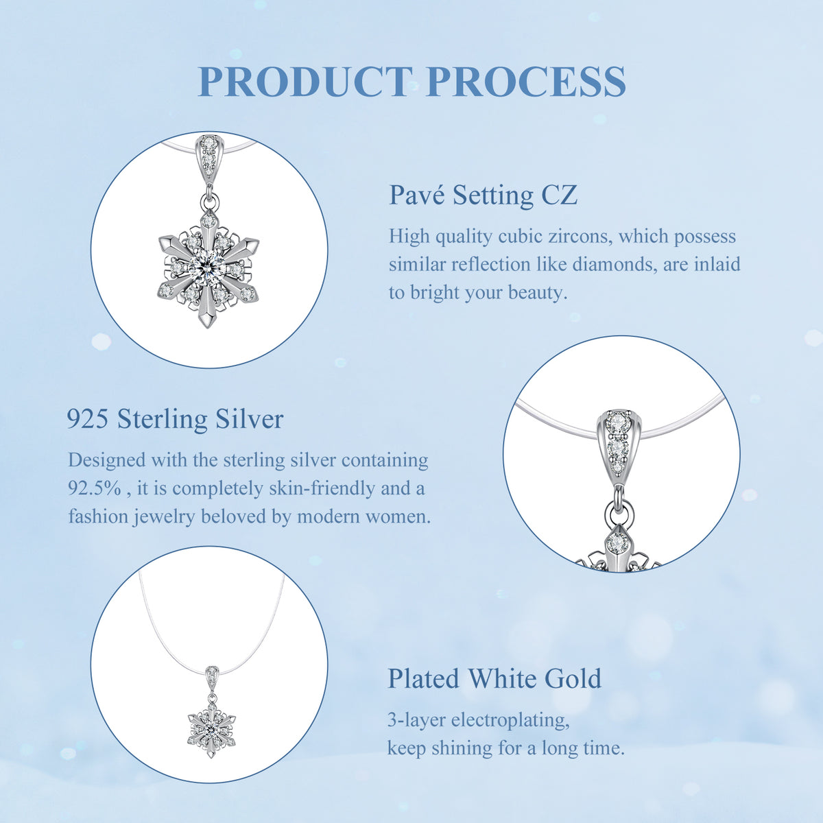 Snowflake Illusion Necklace