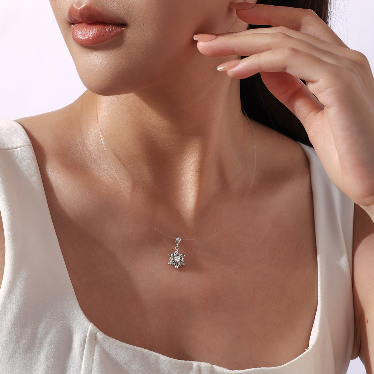 Snowflake Illusion Necklace