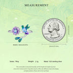 Violet Hummingbird Ring|BAMOER
