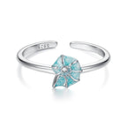 Ocean Blue Shell Ring