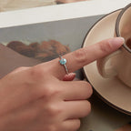 Ocean Blue Shell Ring