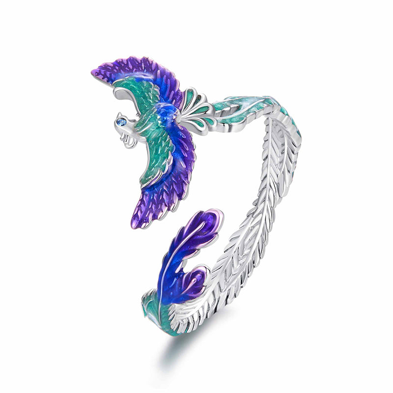 BAMOER Phoenix Rebirth Open Ring