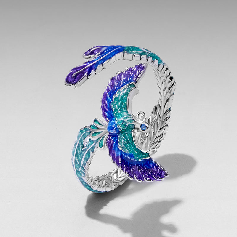 BAMOER Phoenix Rebirth Open Ring
