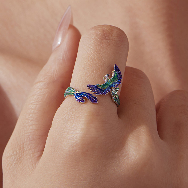 BAMOER Phoenix Rebirth Open Ring