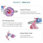 Pink Bird & Bloom Ring|BAMOER